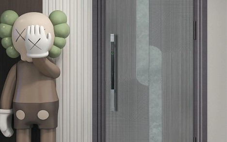 Xinhe Korean style simple luxury entrance door: leading the home fashion and creating a safe and comfortable home environment